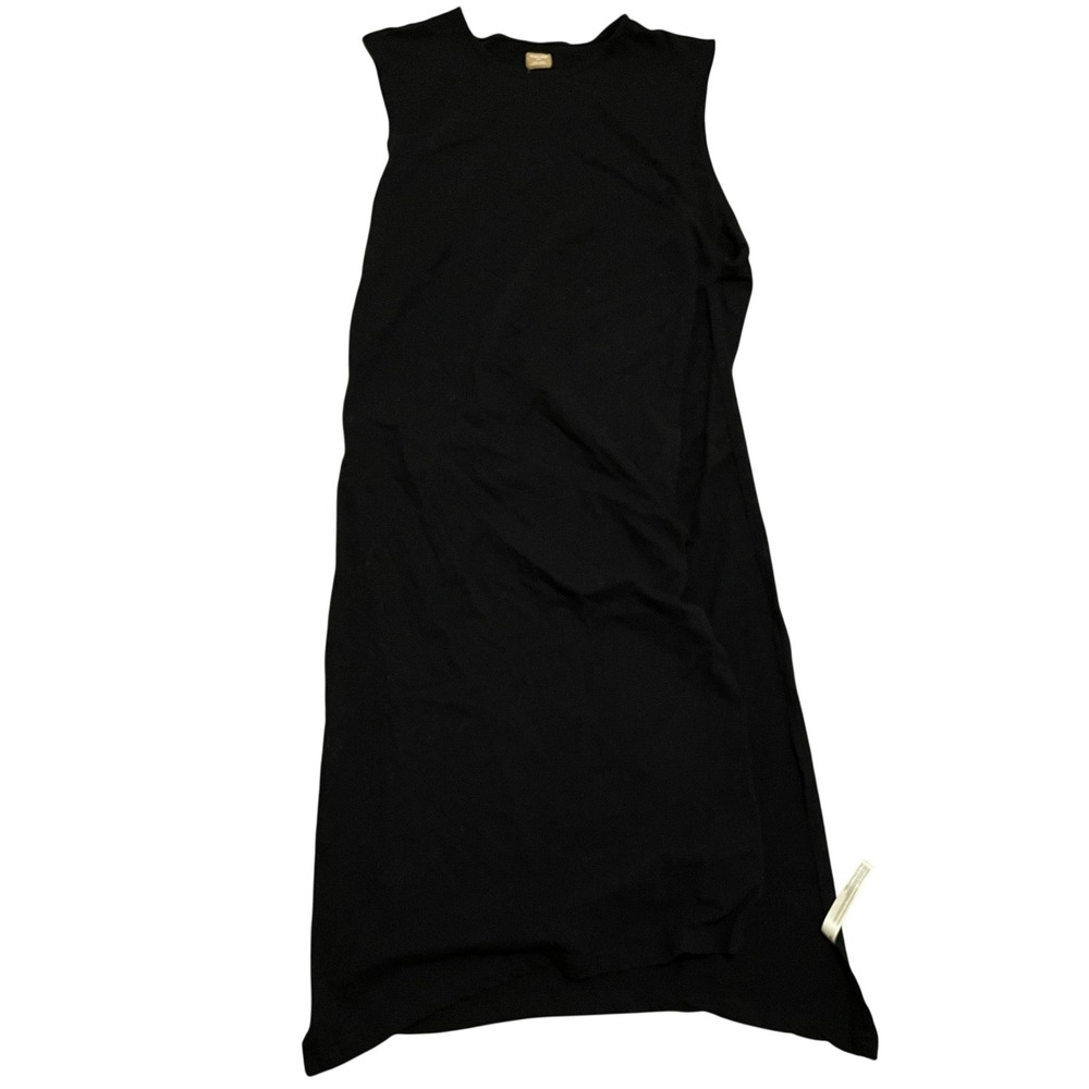 Free People free est Black Sleeveless Longline Pull Over Split Hem Top Women's S